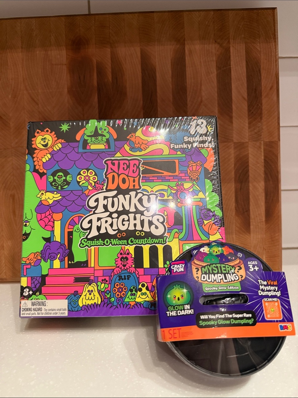 Needoh Funky Frights advent calendar & RMS Mystery Dumpling Glow-in-the-Dark